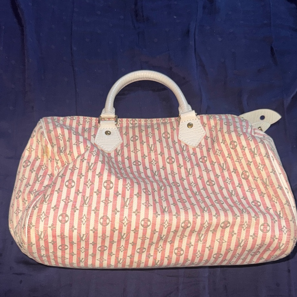 Louis Vuitton Pink and White Satchel